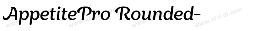 AppetitePro Rounded字体转换